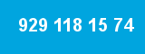 929 118 15 74